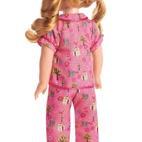 American Girl Wellie Wishers Enchanted Garden PJs Pajamas and Slippers - Picture 2 of 5